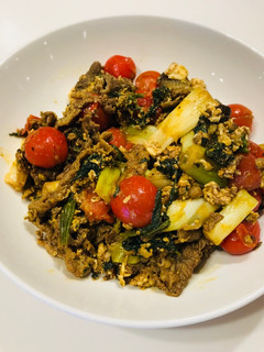 A picture of Colorful stir fry.