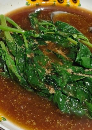 Foto resep Kailan siram saus tiram bawang putih