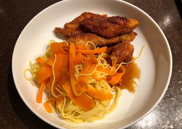 How to Make Super Quick Homemade Chicken Katsu stir fry