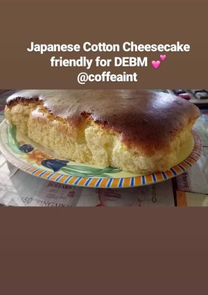 Foto resep Japanese Cotton Cheesecake friendly for DEBM