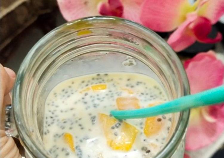 Resep Mango Chia Milk (Mangga Chia Susu), Enak Banget