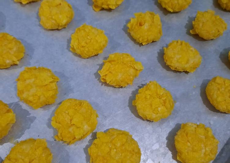 Cara Gampang Menyiapkan Cornflake Cheese Cookies Anti Gagal