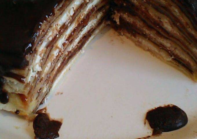 Palacsinta torta recept foto