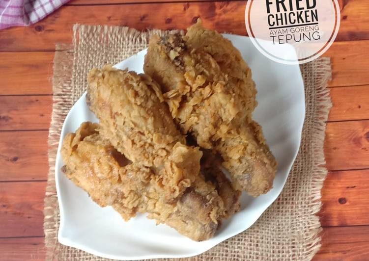 Resep Fried Chicken (Ayam Goreng Tepung), Bikin Ngiler