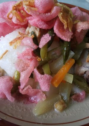 Foto resep Lontong kuah tauco