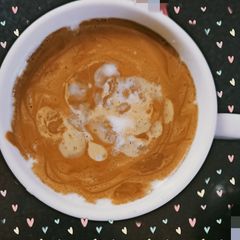 A picture of Dalgona coffee ☕.