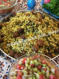 عکسی از دستور کلم پلو