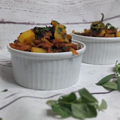 A picture of Methi Gajar Ki Sabzi.