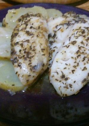 Una foto de Pescado al romero