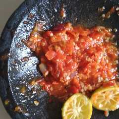 Sambal jeruk ndower + Tips aman goreng cabe রেসিপির প্রধান ছবি