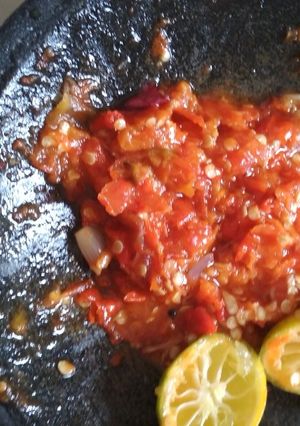 Foto resep Sambal jeruk ndower + Tips aman goreng cabe