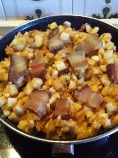 Una foto de Migas extremeñas por el chef David rico rico arribererchi