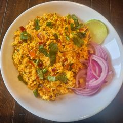 Matar Paneer Bhurji A picture of Matar Paneer Bhurji.