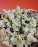 Ensalada de coliflor, puerro y quinoa