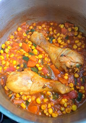 O poză a rețetei Tocăniță de pui cu legume- Sănătate în Farfurie- fără ulei.