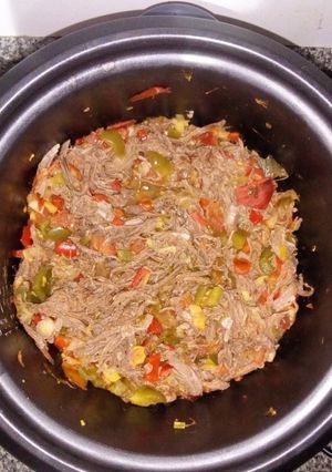Una foto de Carne Deshilachada