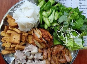 Hình của món Bún đậu mắm tôm.