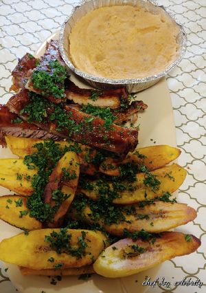 A picture of Ribs BBQ feast.