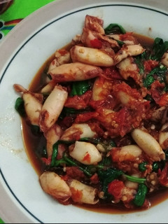 Foto resep Sambal cumi kangkung