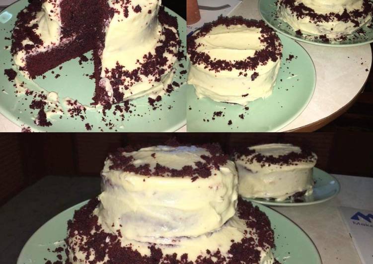 Steps to Prepare Quick Microwave Red Velvet Cake