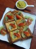 "เฟรนช์โทส" French Toast with Creamy Avocado&Kiwifruit 🍞🥑🥝