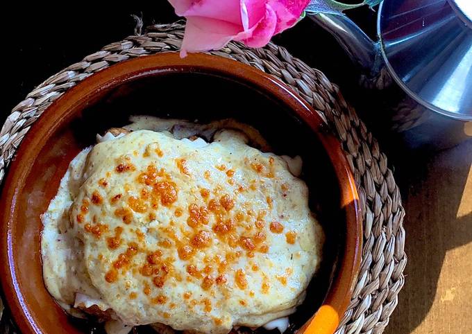 Canelones de pollo, paté y champiñones Receta de  -  Cookpad