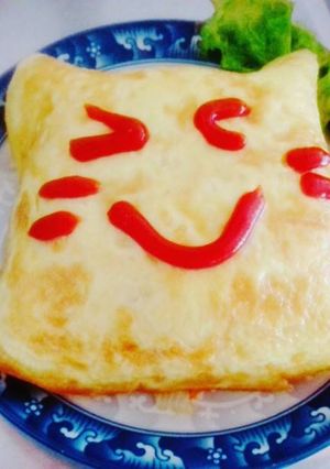 Hình của món Cơm chiên kiểu Nhật(Omurice japanese).
