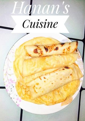A picture of Crepes with Cabbage Sauce.
