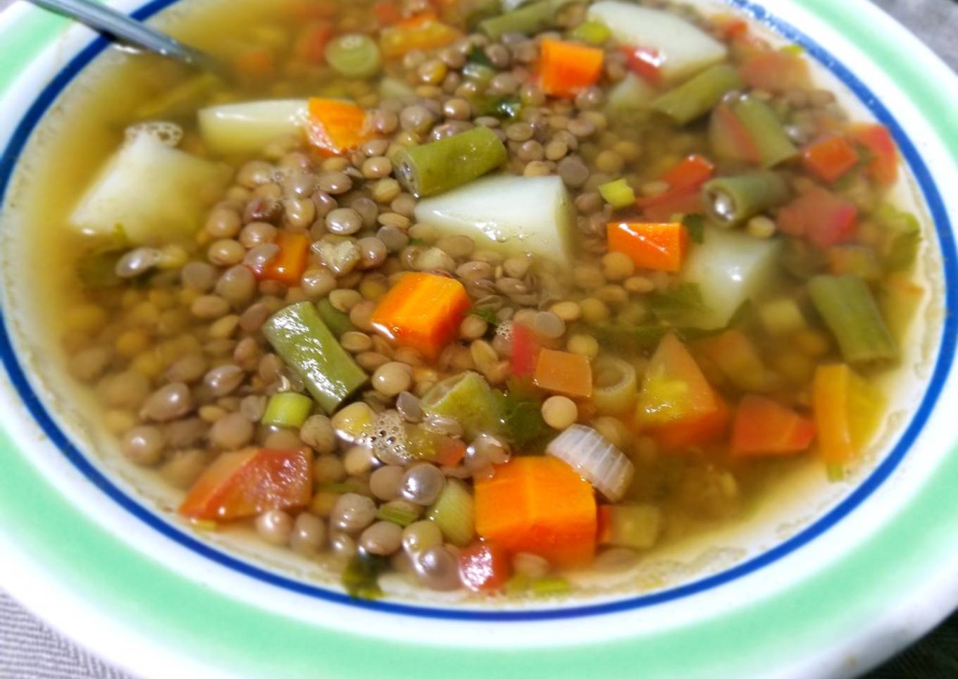 Lentejas con verduras