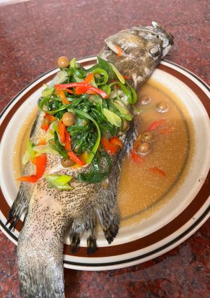 魚躍龍門-清蒸龍虎石斑 的食譜成品照片