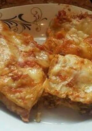 صورة لوصفة معكرونة اللازانيا 😍