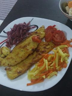 عکسی از دستور کباب تابه ای مرغ