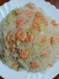 古早味蝦仁炒米粉 的食譜成品照片