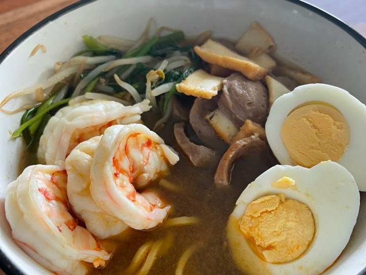 Cara Gampang Menyiapkan Mie Udang Hokkien (Penang) Anti Gagal