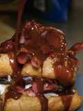 Strawberry, Bacon, French Toast, Nutella Sauce
