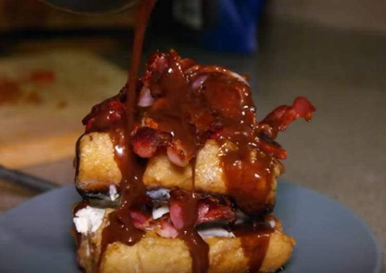 Recipe of Ultimate Strawberry, Bacon, French Toast, Nutella Sauce
