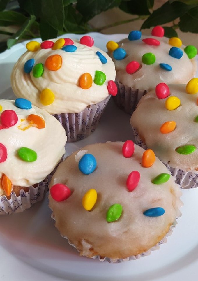 Una foto de Muffins de Banana y Colores 🌈❤️