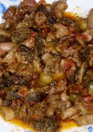 A picture of Wet fried matumbo.