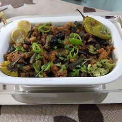 A picture of Bhindi Qeema..
