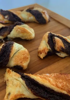Une photo de Torsades de pâte feuilletée au chocolat
