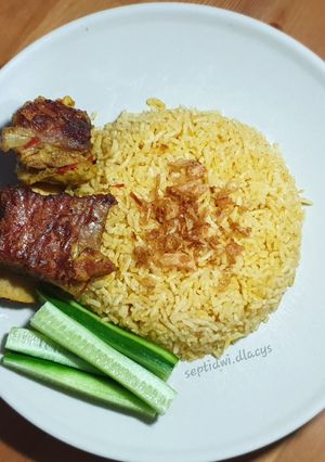 Foto resep Nasi Kebuli Gurih Ngeprul (Versi Daging Sapi Empuk)