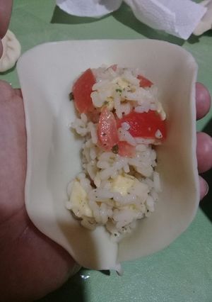 Una foto de Empanadas de tomate, muzzarella y arroz