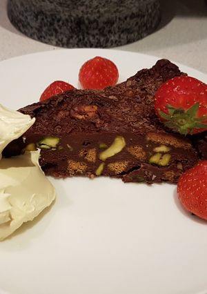 A picture of Gluten free chocolate torte.