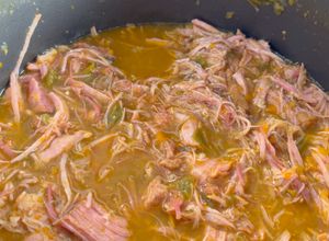 Foto de Pernil de porco desfiado na pressão