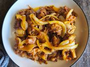 Gambar beef slice jamur enoki