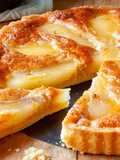 Tarta migdałowa z gruszkami