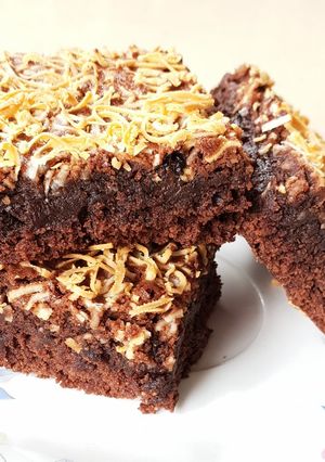 Foto resep Chewy Choco Cheese Brownies #BikinRamadanBerkesan