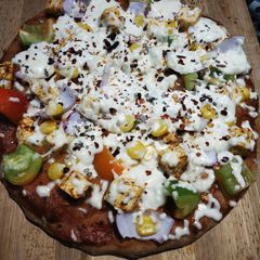 A picture of Whole wheat pizza.