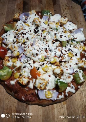 A picture of Whole wheat pizza.