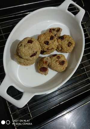 A picture of Oats cranberry cookies.